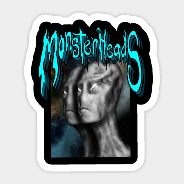 Greyman  Aliens Sticker by MonsterHeads69